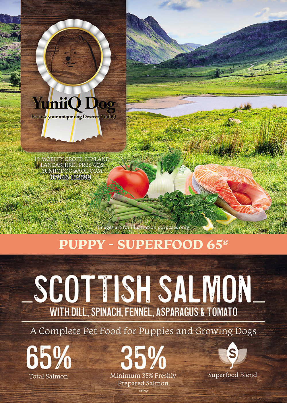 Superfood65 Salmon PUPPY for working dogs - 15kg