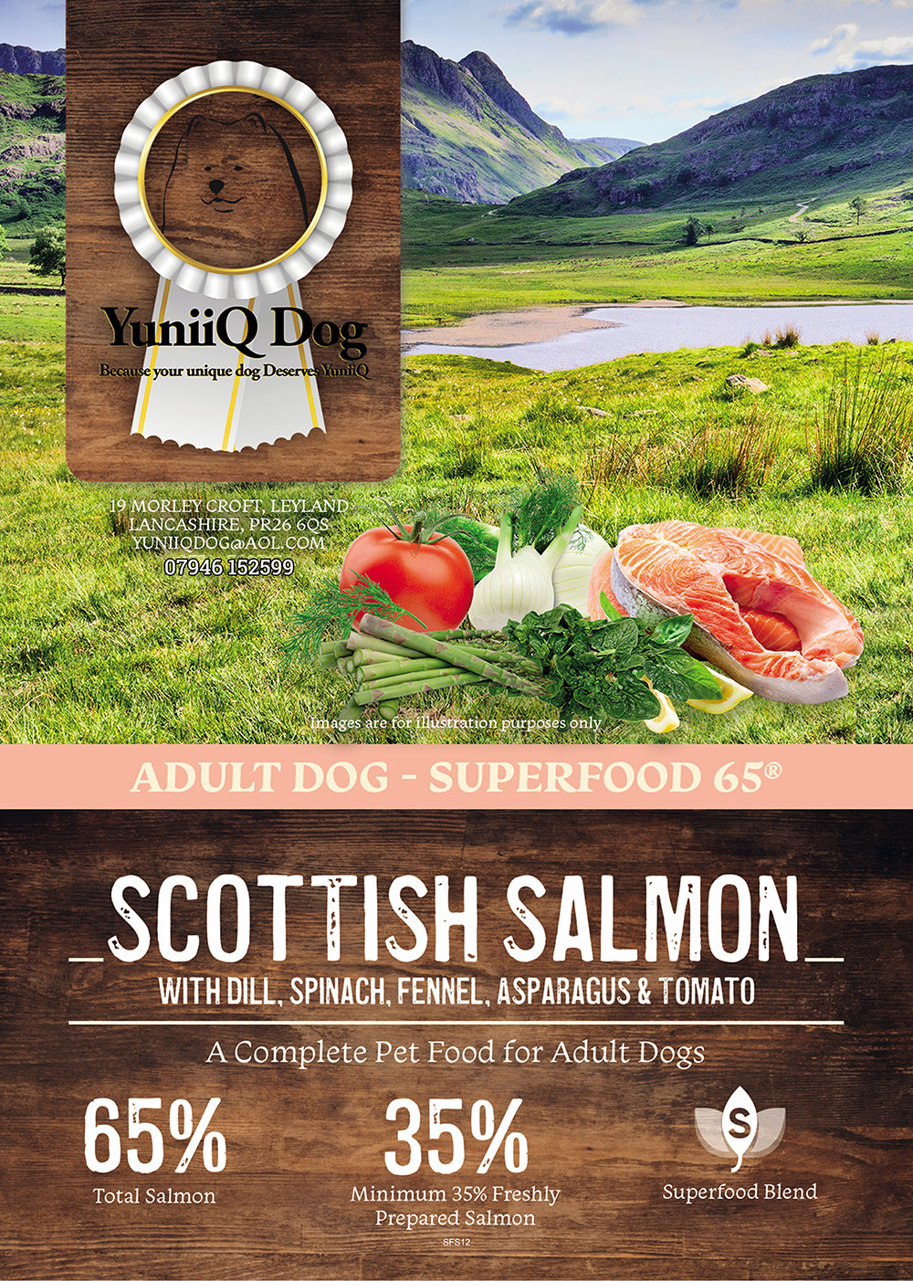 Superfood65 Salmon for working dogs - 15kg