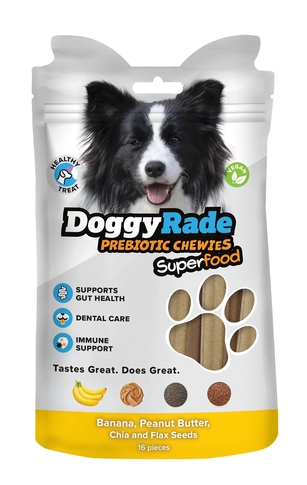 Banana, Peanut Butter, Chia and Flax Seeds - Prebiotic Superfood Chewies (PLant Based)